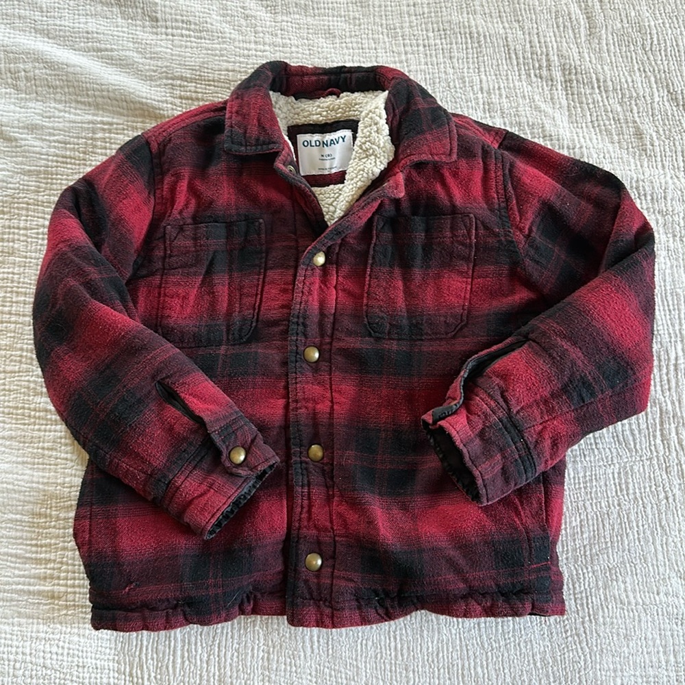 Old navy Sherpa snap up coat